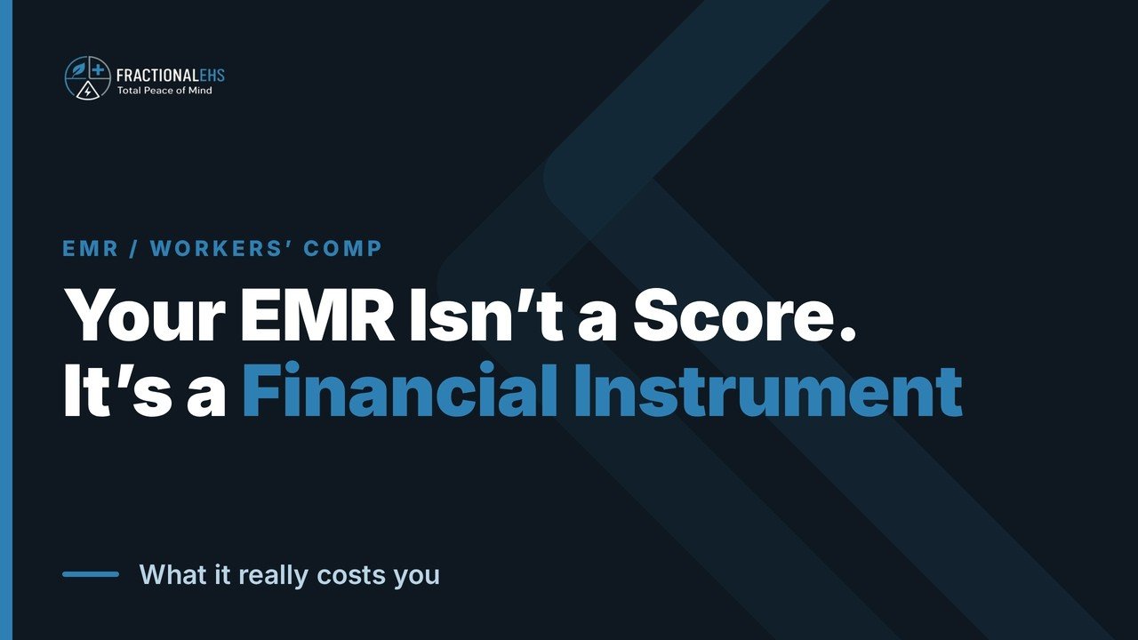 Your EMR Isn't a Safety Score — It's a Financial Instrument